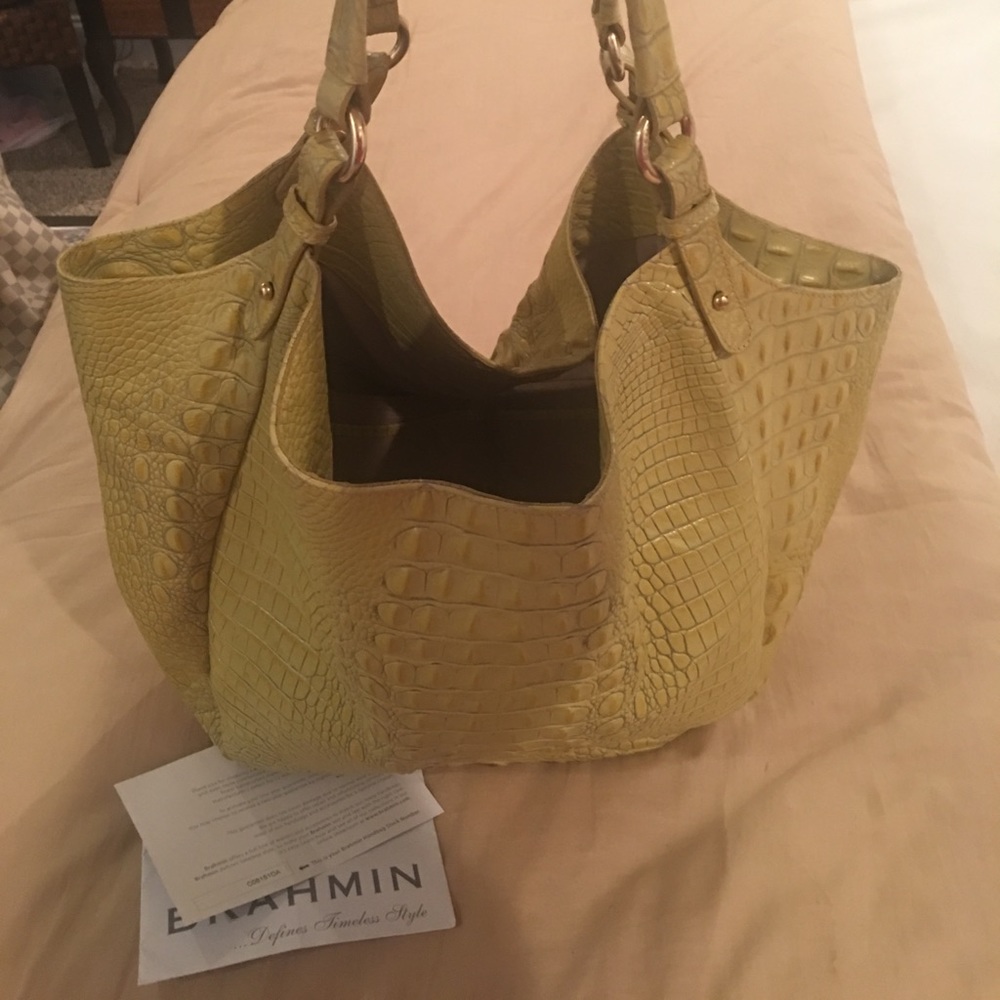 Brahmin (authentic) Very large Yellow handbag